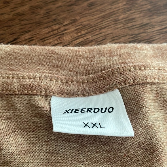 Xieerduo casual brown tee shirt - Picture 6 of 8